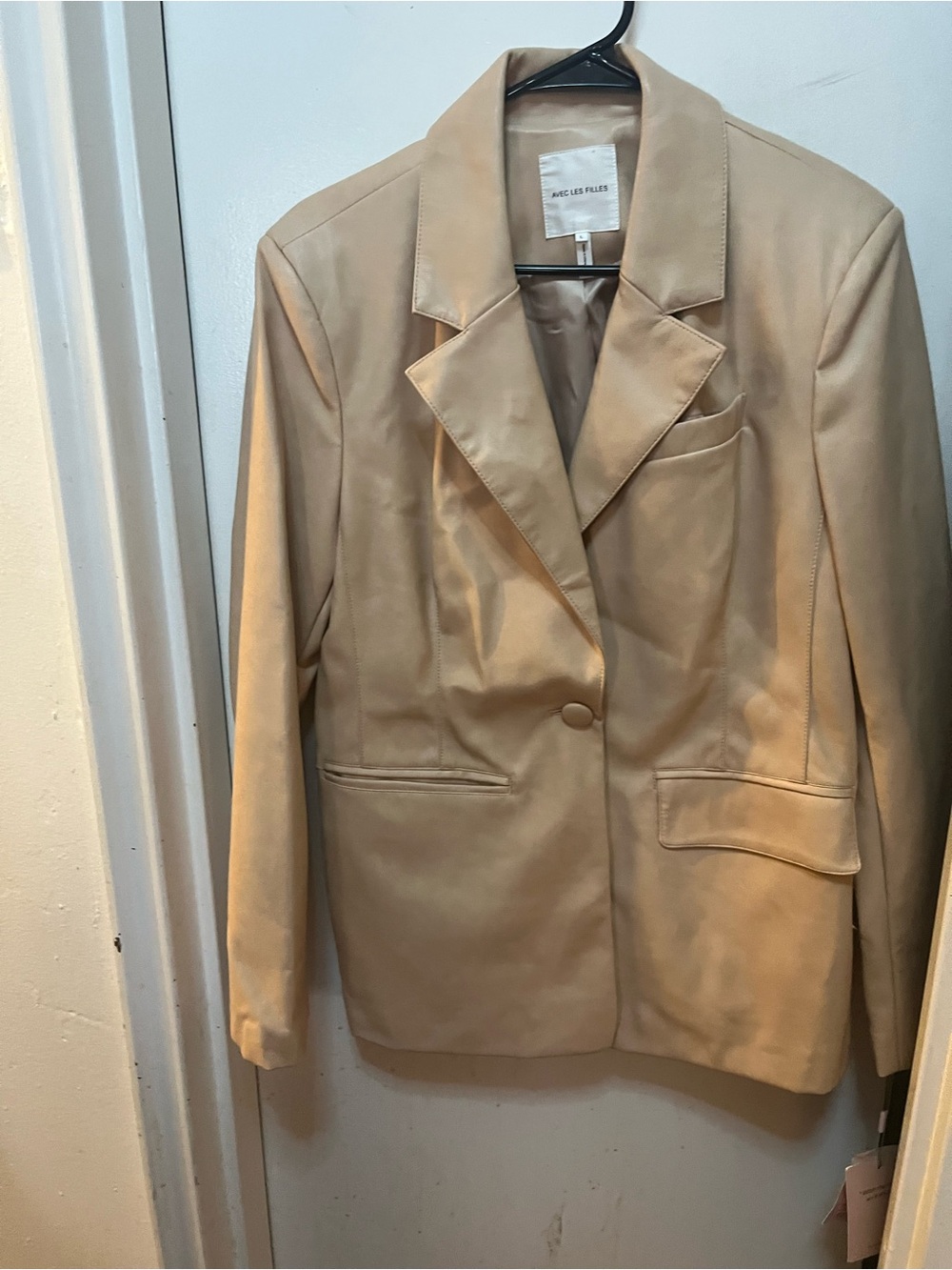 Avec Les Filles  Single-Button Blazer